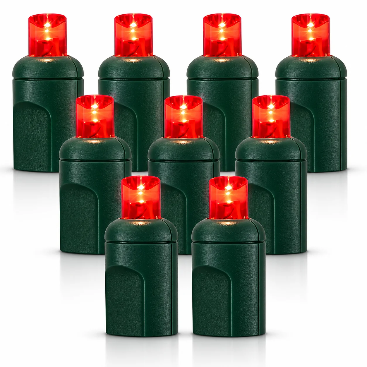 Kingsley 70-count 4-inch red coaxial LED mini lights